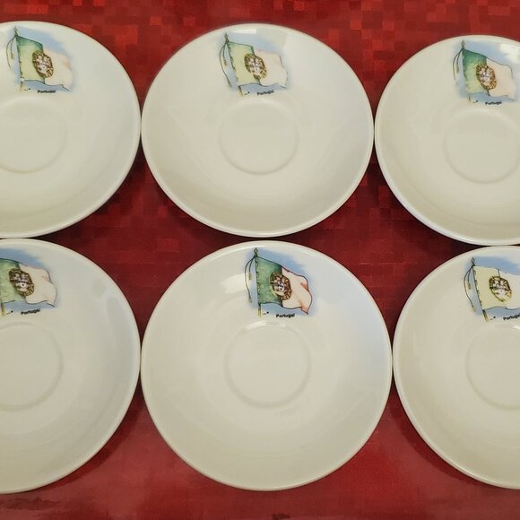 Set of Six Portugal-Themed Espresso Cups with Saucers - Picture 6 of 6